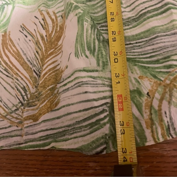 Hula Moon By Jams World Short Sleeve Mini Dress Astoria Leaf Print XS Relaxed - Picture 14 of 14